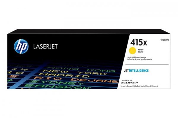 Oryginalny Toner Yellow HP Color LaserJet Color Pro M454, M479, MFP M454, MFP M479, Enterprise M455, MFP M480, Managed E45028, E47528 (415X W2032X)