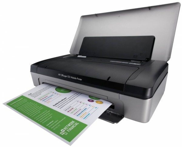 Drukarka mobilna atrament kolor HP Officejet 100 | Atrament | Bluethooth | Kolor | Bateria | L411a | GW8 L411a