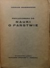 Czesław Znamierowski • Prolegomena do nauki o państwie [1930]