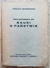Czesław Znamierowski Prolegomena do nauki o państwie / 1930
