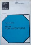 Franciszek Ziejka Studia polsko-prowansalskie