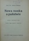 Prof. Dr. Antoni Menger • Nowa nauka o państwie [1907]