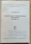 Aleksander Zajda Staropolska terminologia prawnicza (do 1500 r.)