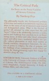 Northrop Frye The Critical Path