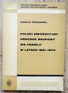 Polski emigracyjny ośrodek naukowy we Francji w latach 1831-1872