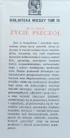 K. Frisch Życie pszczół / 1939