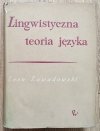 Leon Zawadowski Lingwistyczna teoria języka