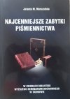 Najcenniejsze zabytki piśmiennictwa w zbiorach biblioteki Wyższego Seminarium Duchownego w Tarnowie