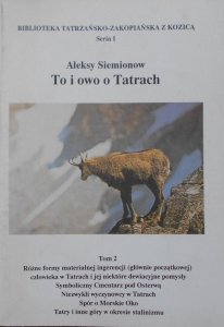 Aleksy Siemionow • To i owo o Tatrach tom 2