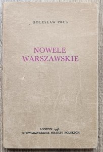 Bolesław Prus • Nowele warszawskie [ex libris Michała Kryspina Pawlikowskiego]
