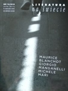 Literatura na świecie 7-8/2019 • Maurice Blanchot