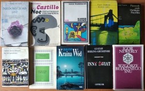 Literatura zestaw 10 książek [Marquez, Grudziński, Witkiewicz, Newerly, Swift, Castillo]