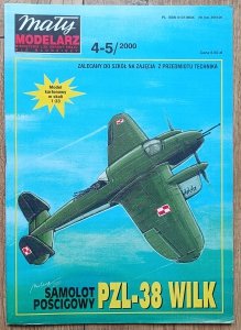 Mały Modelarz 4-5/2000 / Samolot pościgowy PZL-38 Wilk