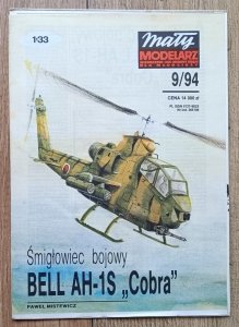 Mały Modelarz 9/1994 / Śmigłowiec bojowy Bell AH-1S 'Cobra'