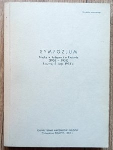 Nauka w Rydzynie i o Rydzynie (1928-1939) / materiały sympozjum