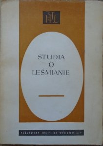 red. Michał Głowiński • Studia o Leśmianie