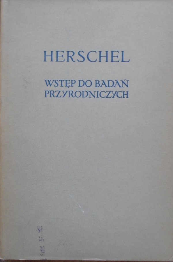 Herschel Wstęp do badań przyrodniczych BKF