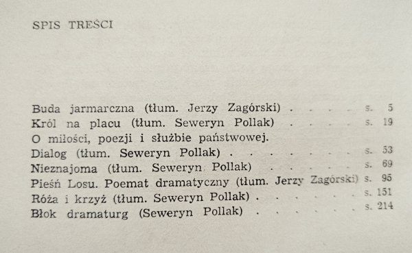 Aleksander Błok Utwory dramatyczne