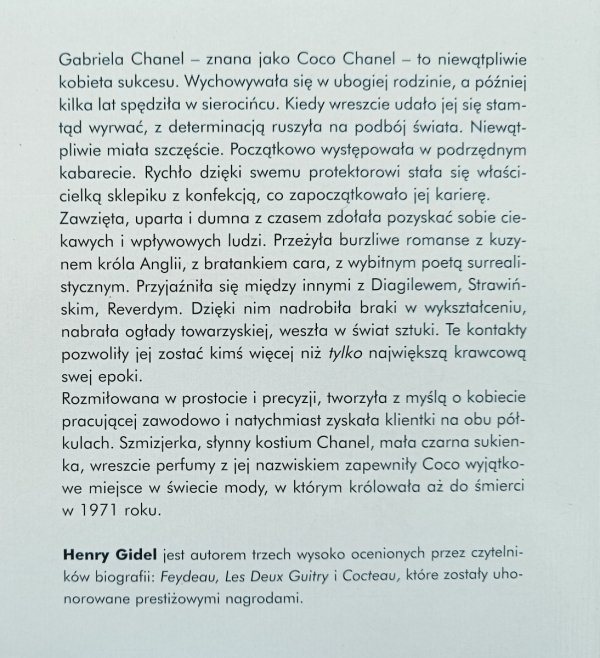 Henry Gidel Coco Chanel