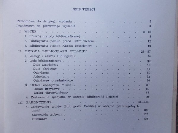 Maria Dembowska • Metoda Bibliografii Polskiej Karola Estreichera