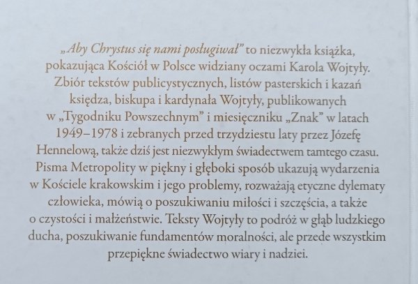 Karol Wojtyła • Aby Chrystus się nami posługiwał