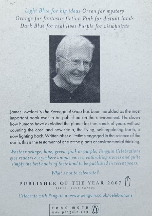  James Lovelock The Revenge of Gaia: Why the Earth is Fighting Back and How We Can Still Save Humanity