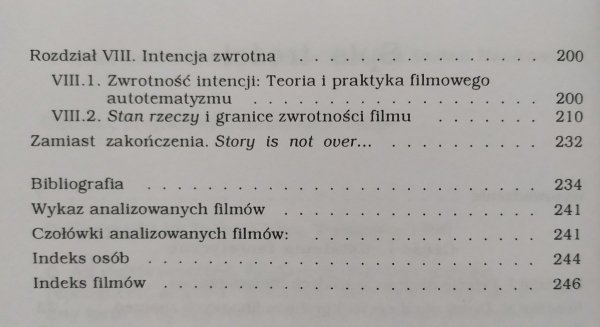 Tomasz Kłys • Film fikcji i jego dominanty