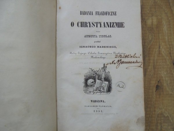 August Nicolas • Badania filozoficzne o chrystyanizmie [1851]