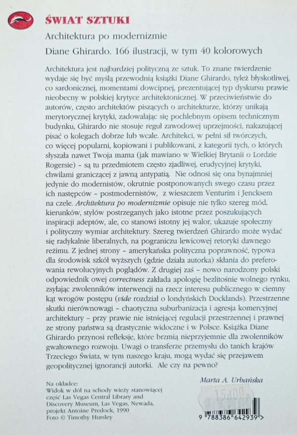 Diane Ghirardo Architektura po modernizmie