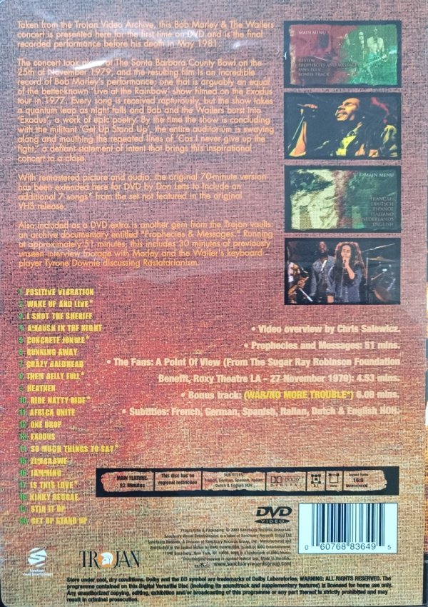 Bob Marley The Legend Live DVD