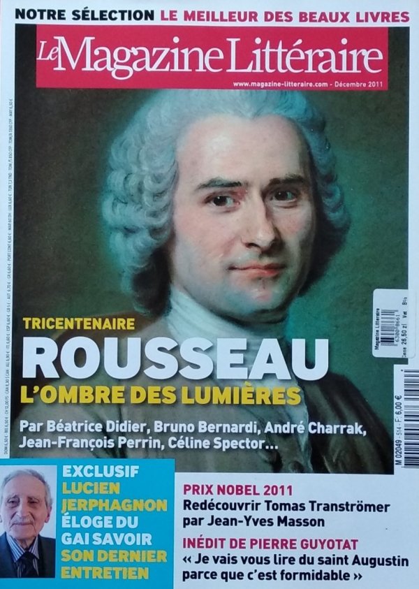Le Magazine Litteraire • Rousseau. Nr 514