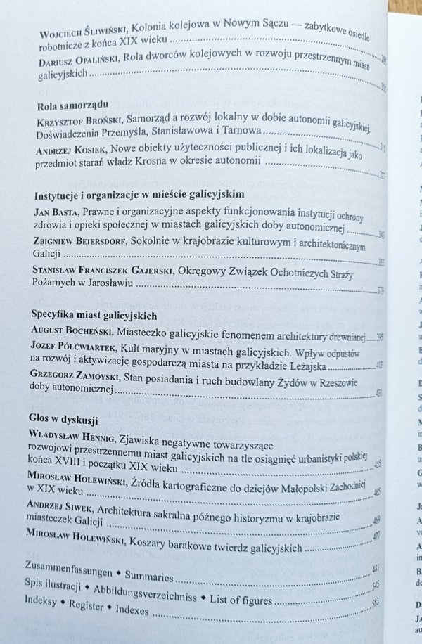 Rozwój przestrzenny miast galicyjskich