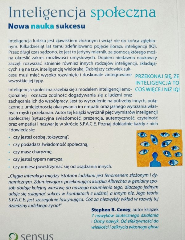 Karl Albrecht Inteligencja społeczna. Nowa nauka sukcesu