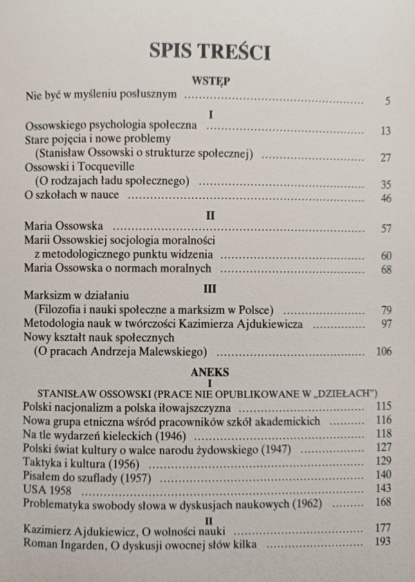 Jakub Karpiński Nie być w myśleniu posłusznym. Ossowscy, socjologia, filozofia