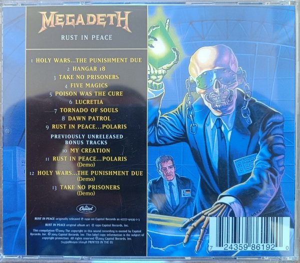 Megadeth Rust in Peace CD