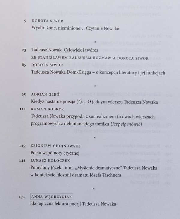 Wyobrażone, nieminione: Tadeusz Nowak i jego twórczość