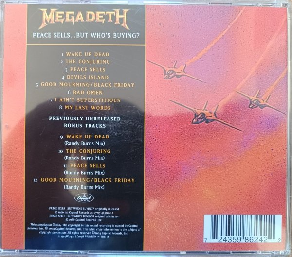 Megadeth Peace Sells... But Who's Buying? CD