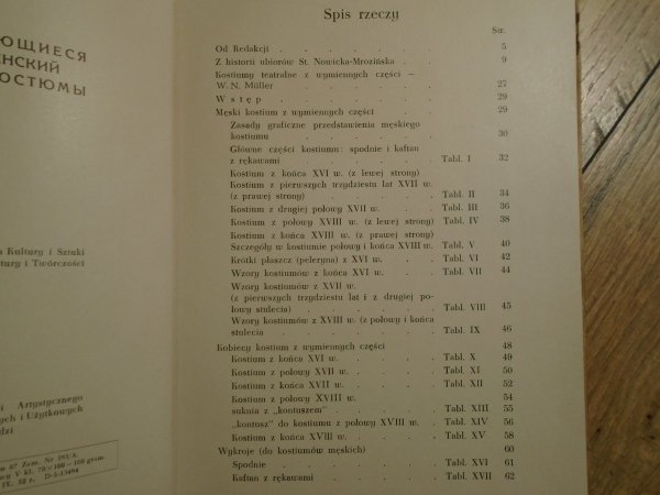 Kostiumy teatralne z XVI, XVII i XVIII w. z wymiennych części