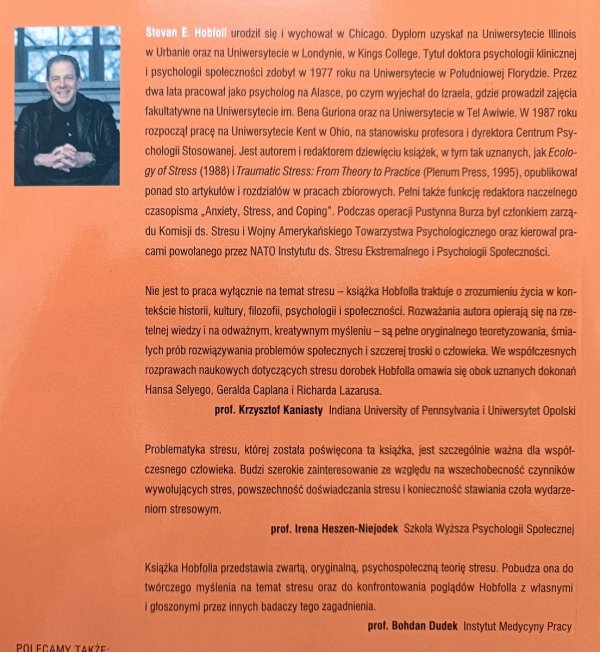 Stevan E. Hobfoll Stres, kultura i społeczność. Psychologia i filozofia stresu