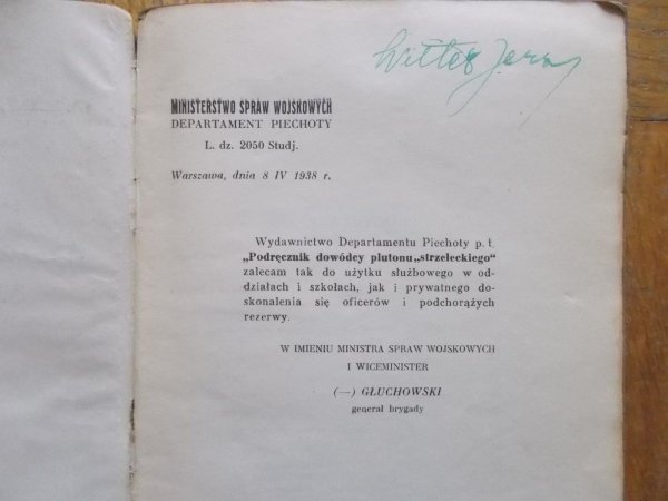 Podręcznik dowódcy plutonu strzeleckiego [1938]