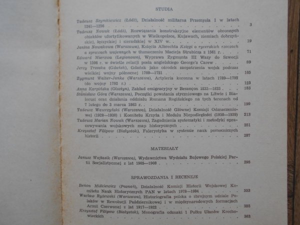 Studia i materiały do historii wojskowości XXVIII • Fortyfikacje, artyleria koronna, Gdańsk