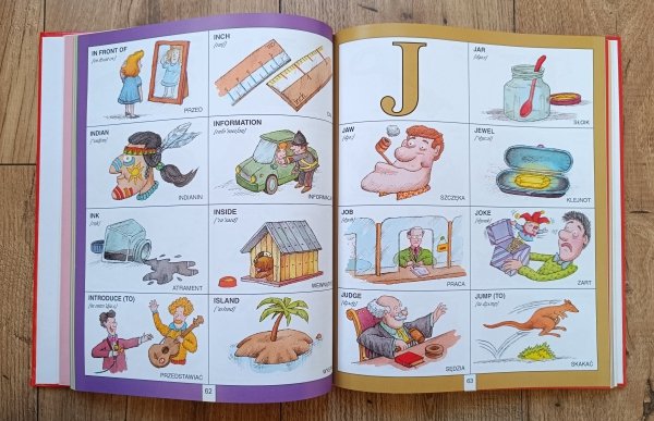 Słownik angielsko-polski 1351 ilustrowanych słówek dla dzieci i młodzieży