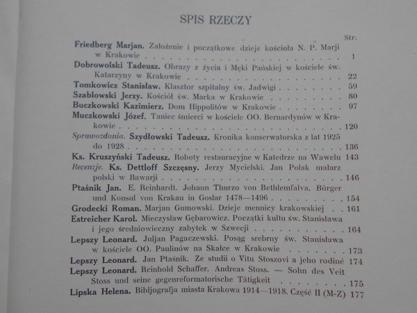 Rocznik Krakowski • Tom XXII 1929