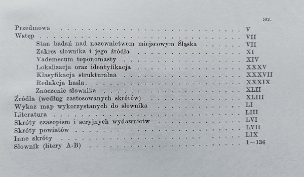 Stanisław Rospond Nazwy geograficzne Śląska tom 1 A-B