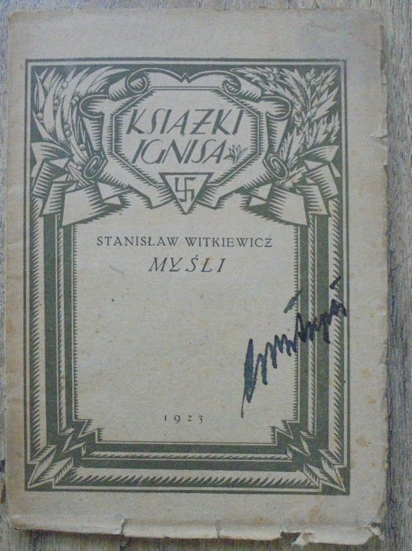 Stanisław Witkiewicz Myśli [1923]