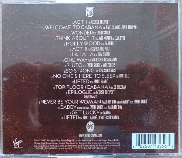 Naughty Boy Hotel Cabana CD