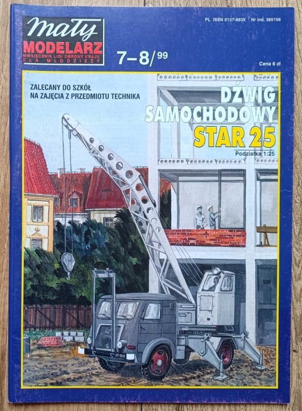 Mały Modelarz 7-8/1999 / Dźwig samochodowy Star 25