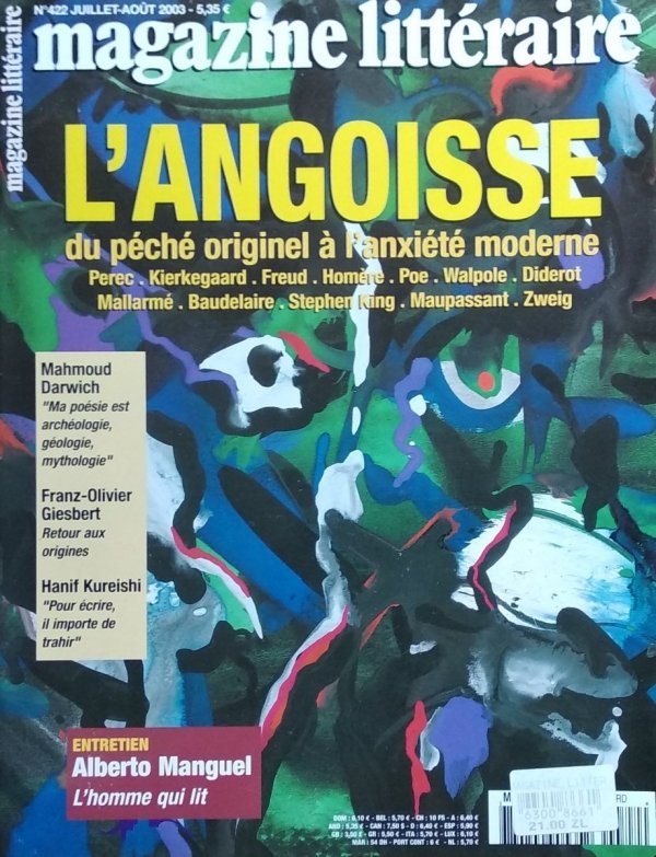 Magazine Litteraire • L'Angoisse du peche originel a l'anxiete moderne Nr 422