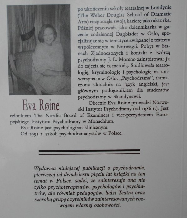 Eva Roine • Psychodrama. O tym, jak grać główną rolę w swoim życiu