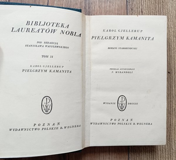 Karl Gjellerup Pielgrzym Kamanita / 1931